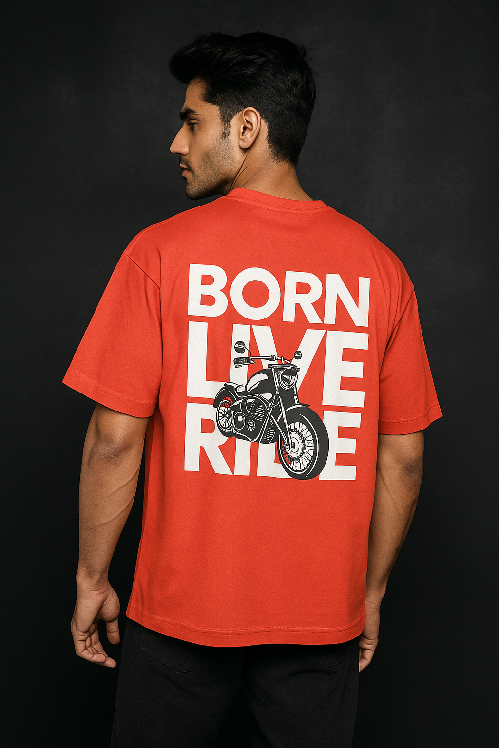 Born Live Ride tee – oversized graphic t-shirt for riders and streetwear lovers