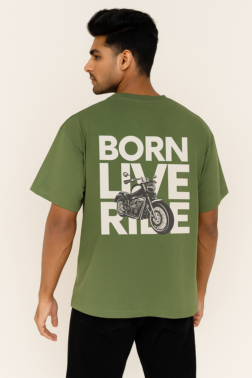 Born Live Ride tee – oversized graphic t-shirt for riders and streetwear lovers