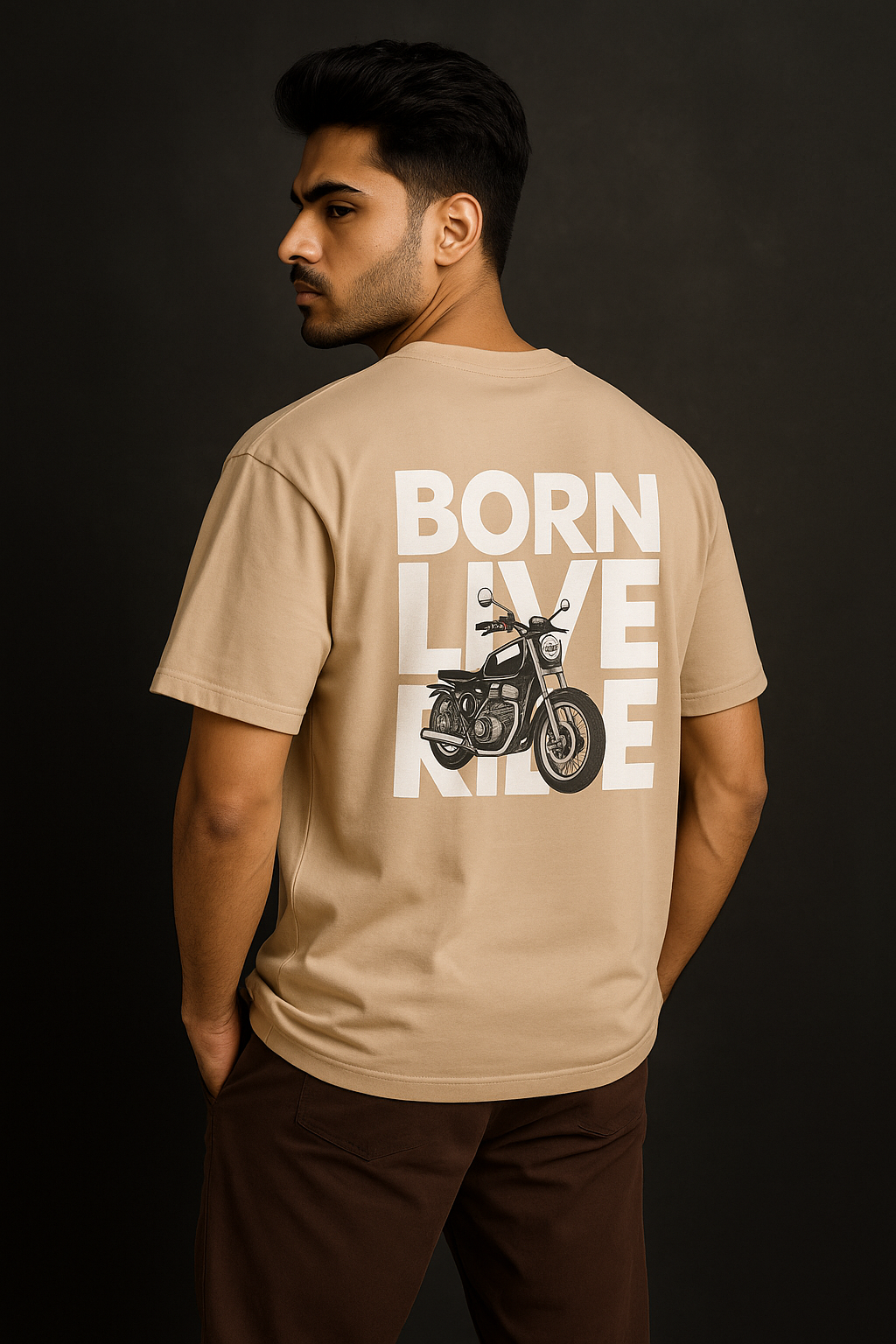 Born Live Ride tee – oversized graphic t-shirt for riders and streetwear lovers