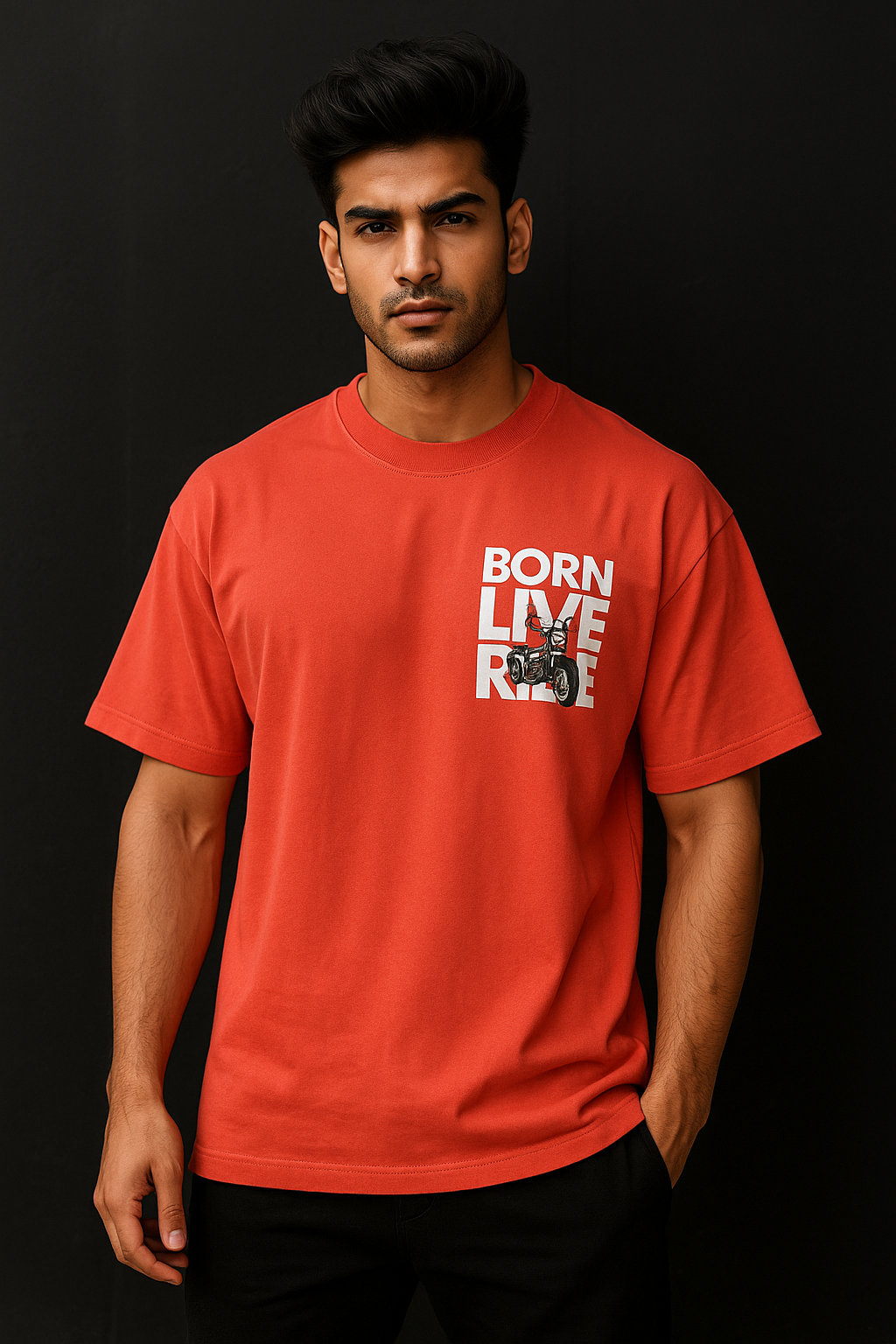Born Live Ride tee – oversized graphic t-shirt for riders and streetwear lovers