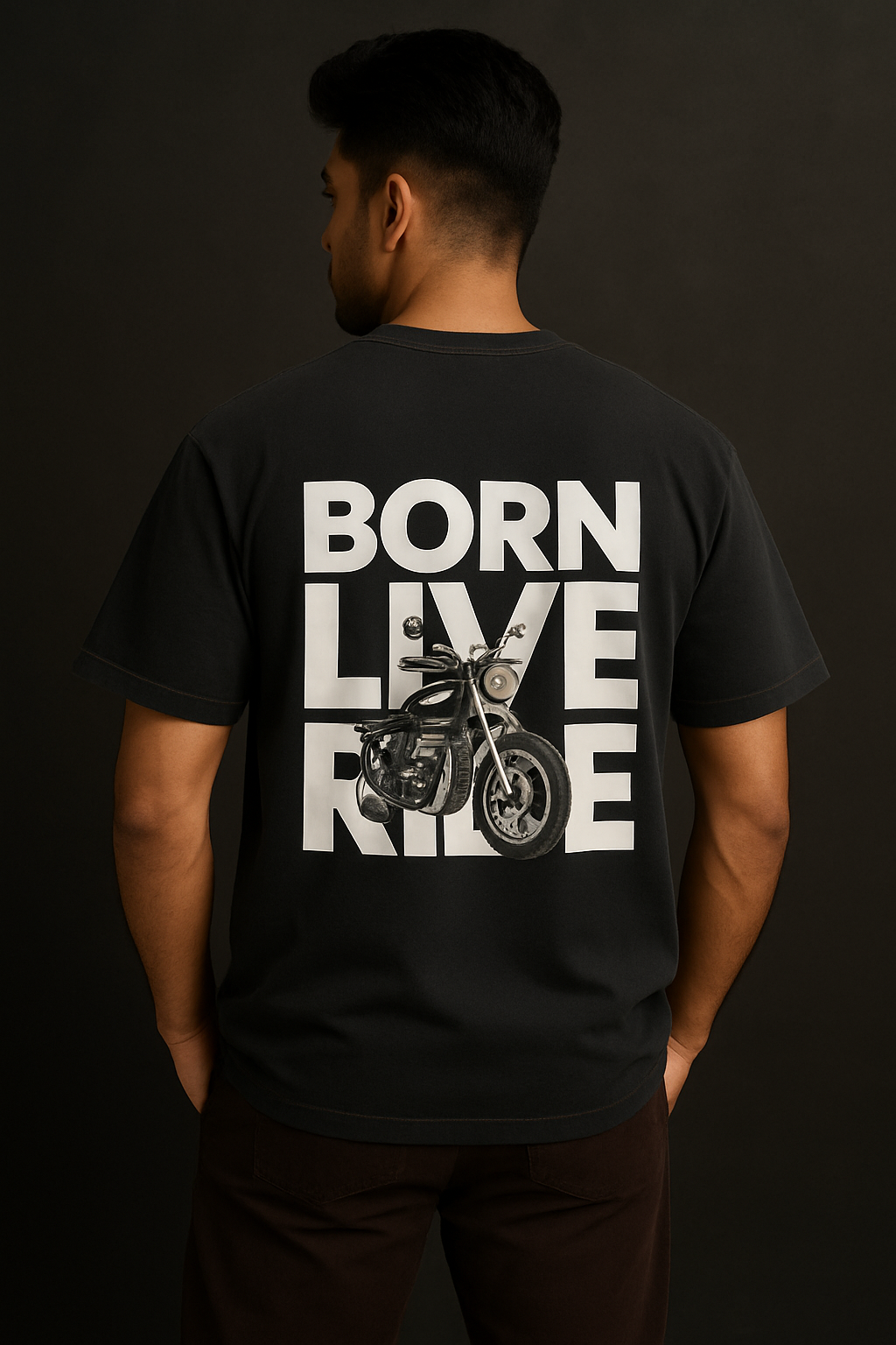Born Live Ride tee – oversized graphic t-shirt for riders and streetwear lovers