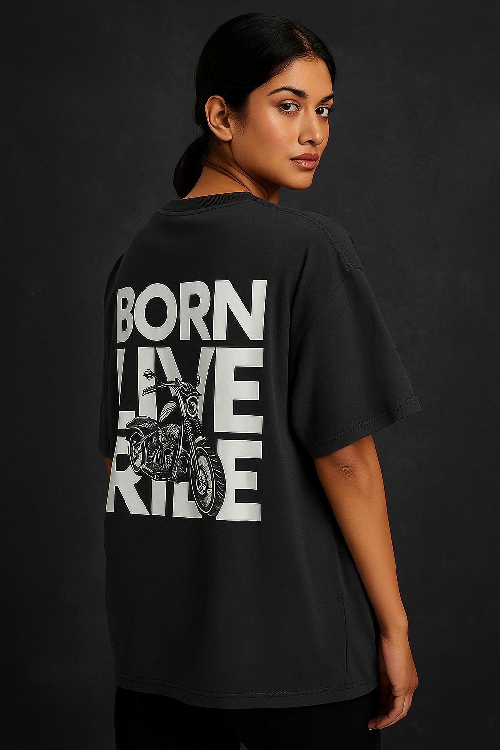 Born Live Ride tee – oversized graphic t-shirt for riders and streetwear lovers