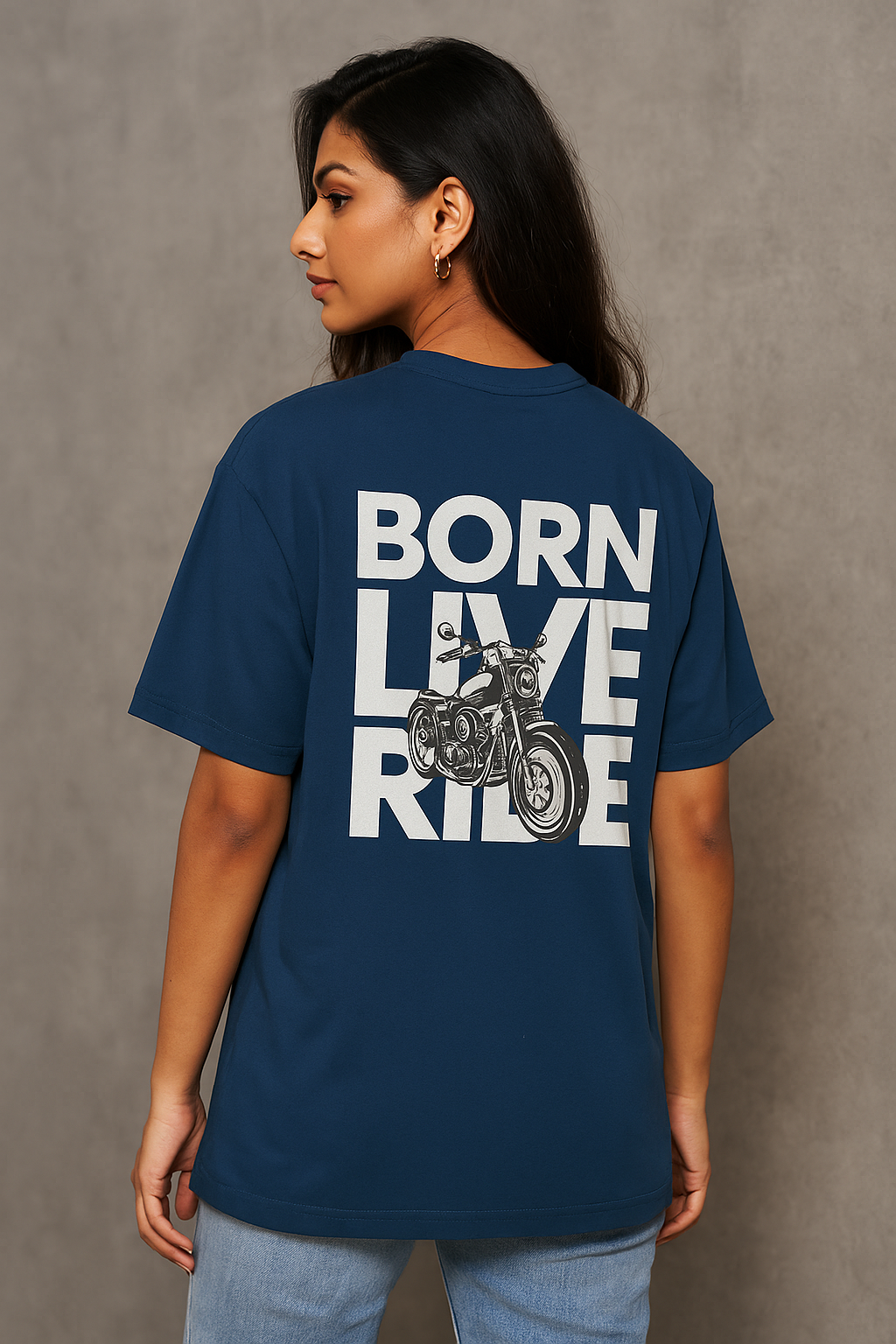 Born Live Ride tee – oversized graphic t-shirt for riders and streetwear lovers