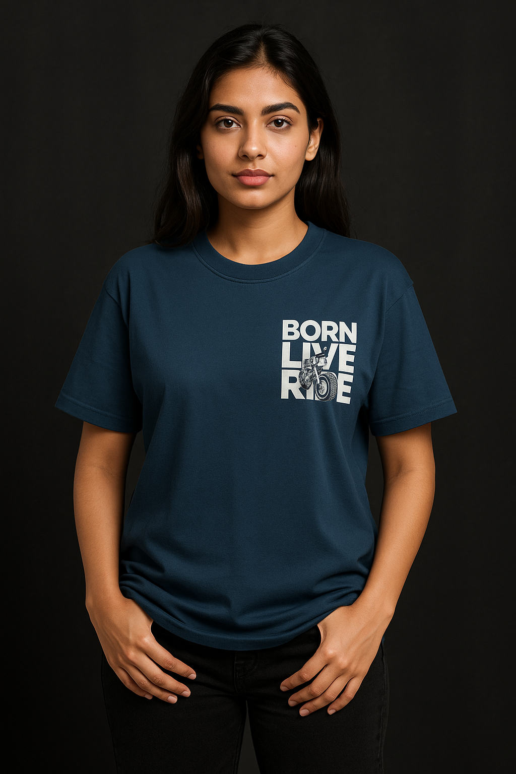 Born Live Ride tee – oversized graphic t-shirt for riders and streetwear lovers