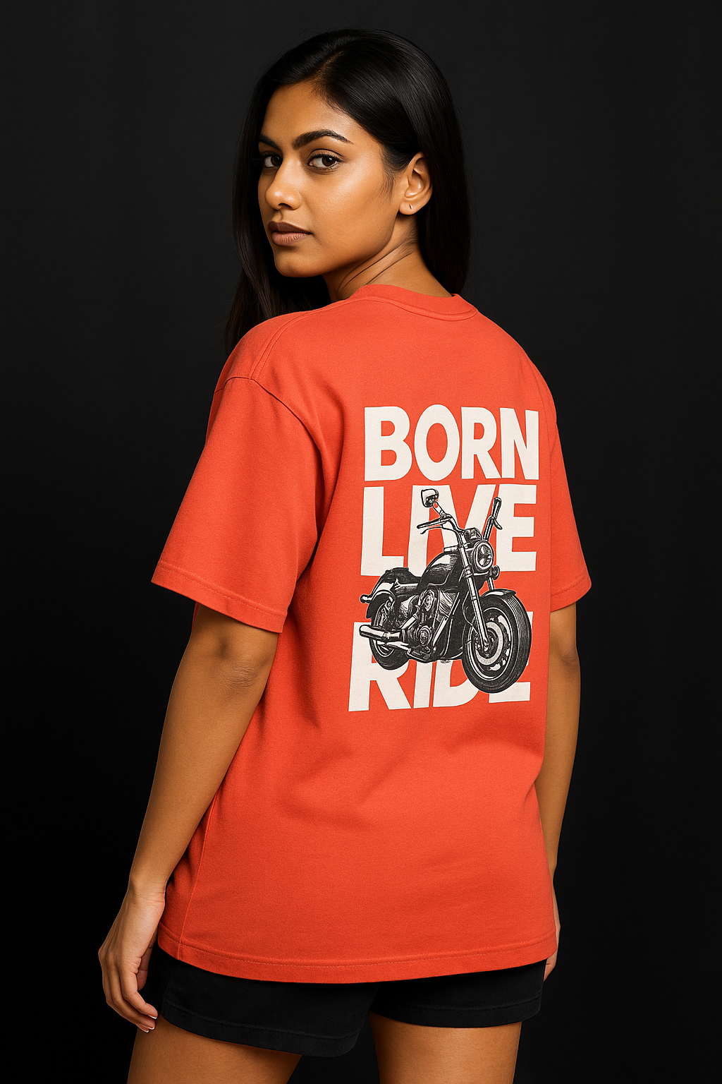 Born Live Ride tee – oversized graphic t-shirt for riders and streetwear lovers