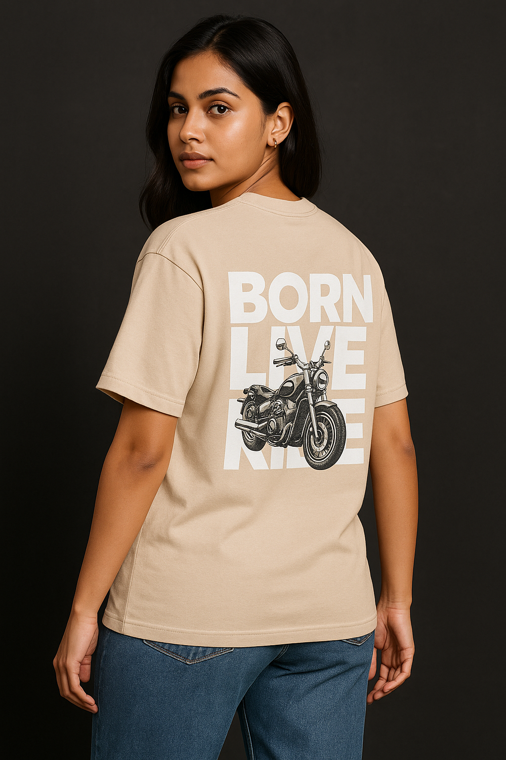 Born Live Ride tee – oversized graphic t-shirt for riders and streetwear lovers