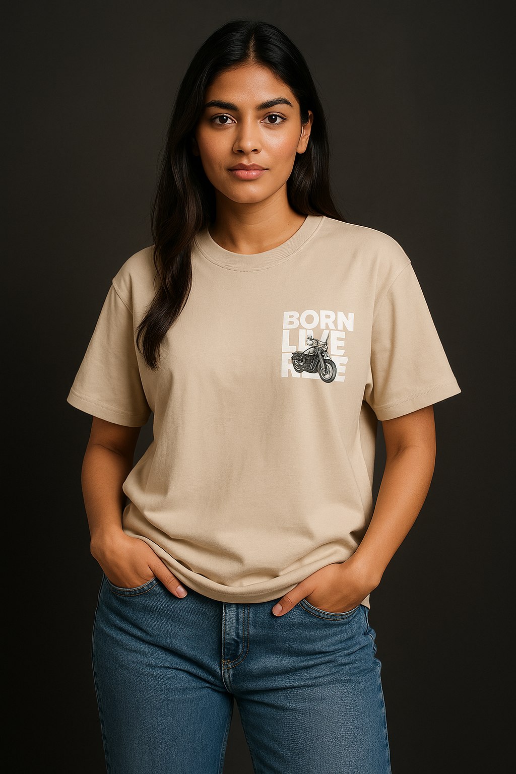 Born Live Ride tee – oversized graphic t-shirt for riders and streetwear lovers
