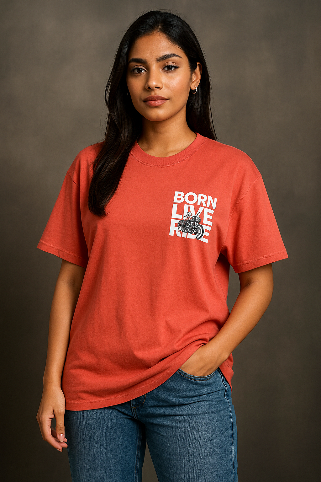 Born Live Ride tee – oversized graphic t-shirt for riders and streetwear lovers