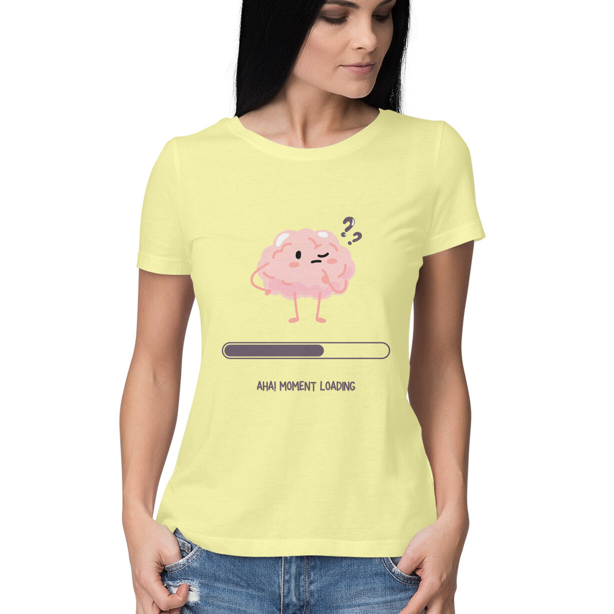 Overthinker women’s t-shirt – minimalist cotton tee with mental health quote
