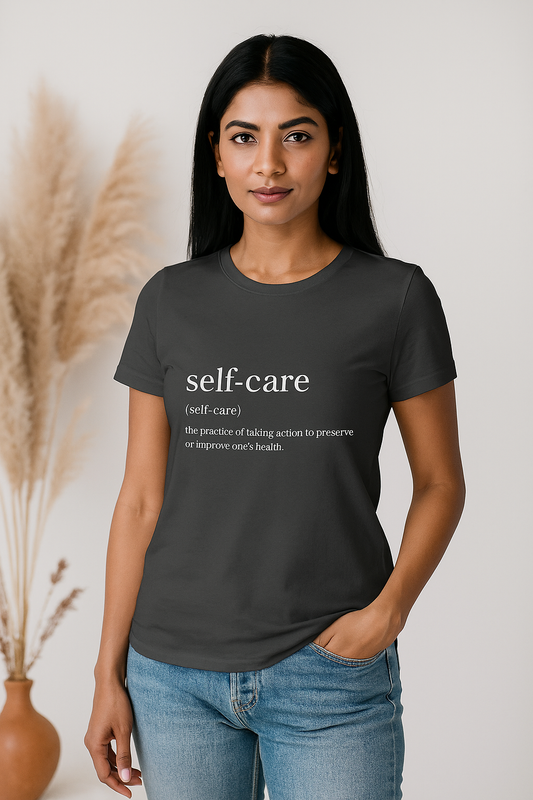 Self-Care Definition T-Shirt – Minimalist Wellness Wear - SoulSet.Store