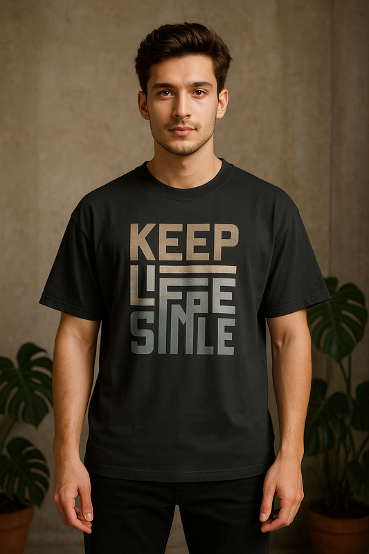 Human Being oversized t-shirt – organic cotton tee with humorous anti-AI graphic

