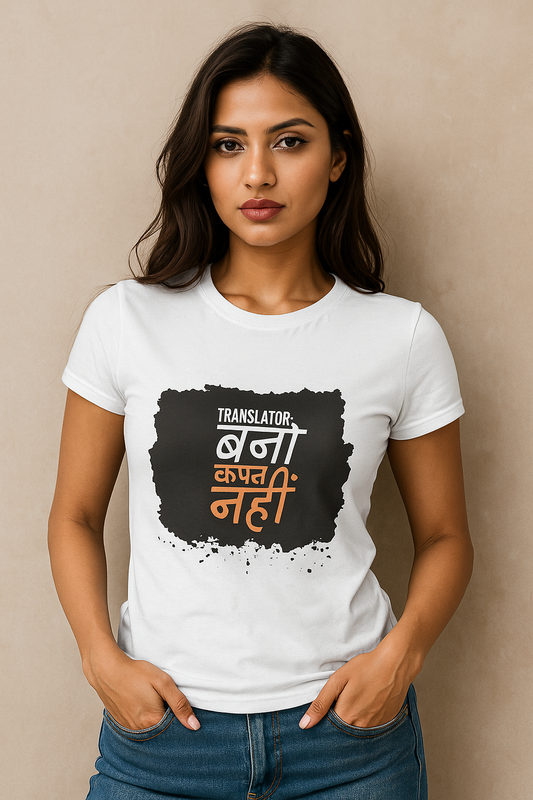 Traveller Bano not tourist tee – bold women’s graphic t-shirt with wanderlust feel
