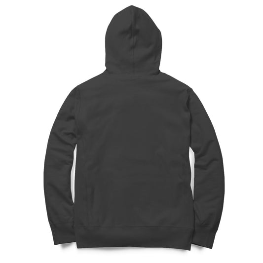 Back View - Happy Smiley hoodie – oversized cotton hoodie with smiley face graphic and positive vibe
