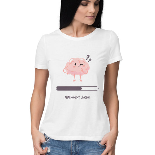 Overthinker women’s t-shirt – minimalist cotton tee with mental health quote